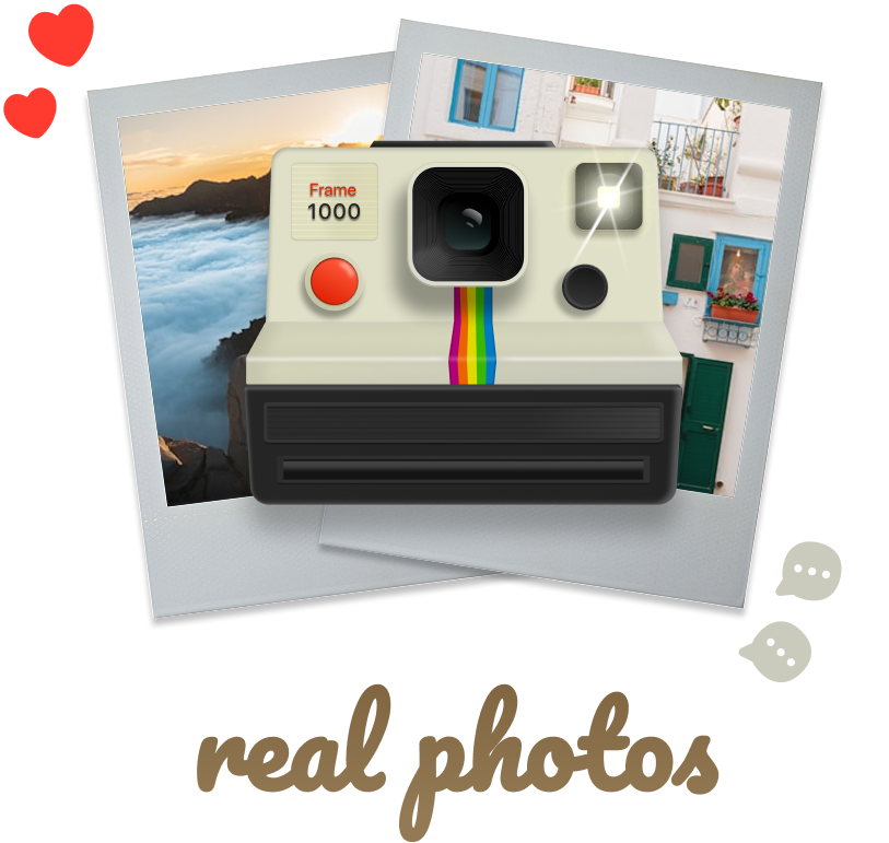 Frame Camera with Photos